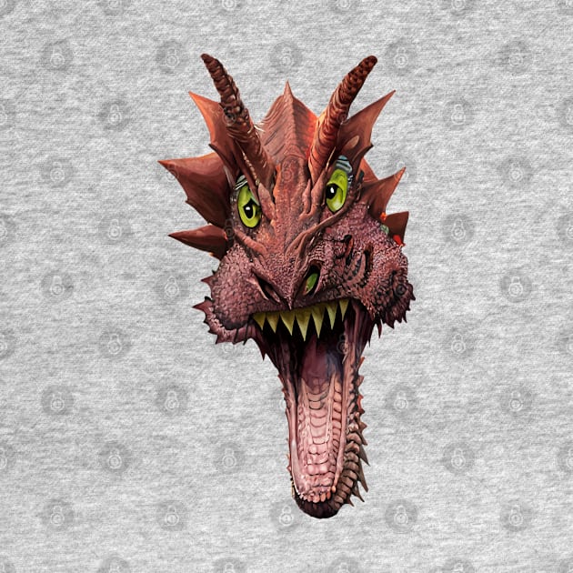 Crazy Dragon Vector Caricature by taiche